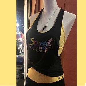 Women’ Stretch‎ Tank Top SWEAT TODAY SMILE TOMORROW